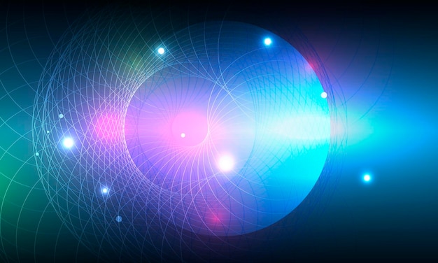 Abstract connection structure Vector science background