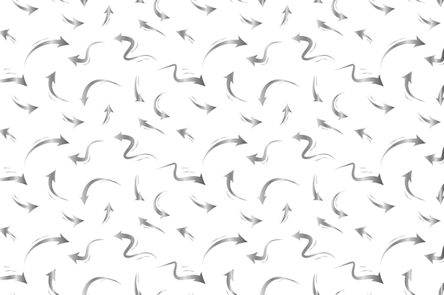 Abstract Creative Handrawn SIlver Arrow Pattern