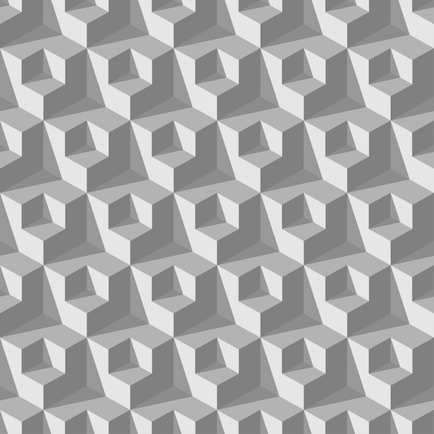 Abstract cube seamless pattern