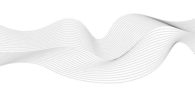 Abstract curved lines of fluid motion