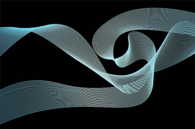Abstract curved striped background