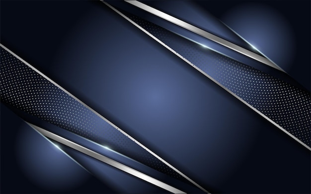Abstract dark background combination with line silver glowing