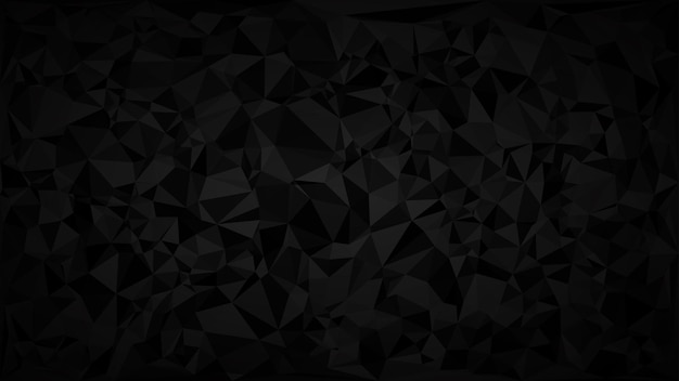 abstract dark background of triangles in shades of black and gray colors.