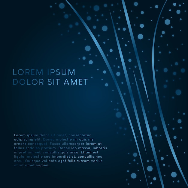 abstract dark blue background with sparkles