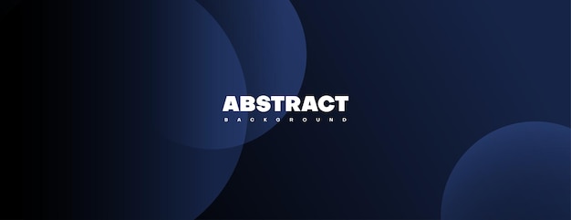 Abstract dark blue circle banner background. can be used for banner, poster, web page etc