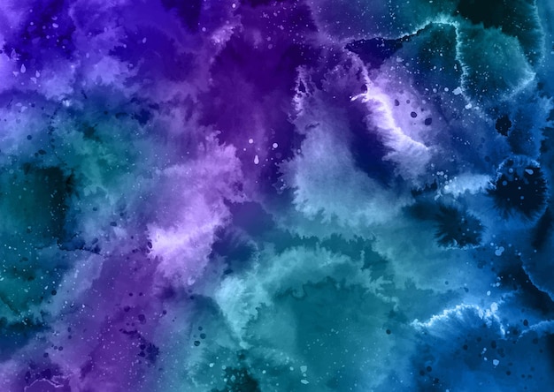 Abstract dark coloured hand painted watercolour background design