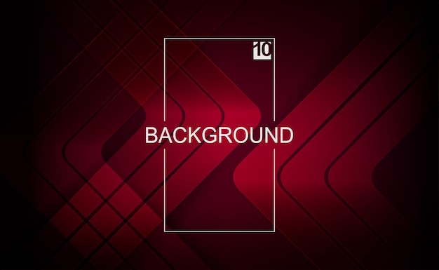 Abstract dark composition in red set of arrows with rounded corners