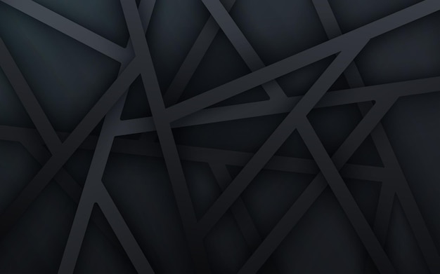 Abstract dark concept black gradient dimension line slash background eps10 vector