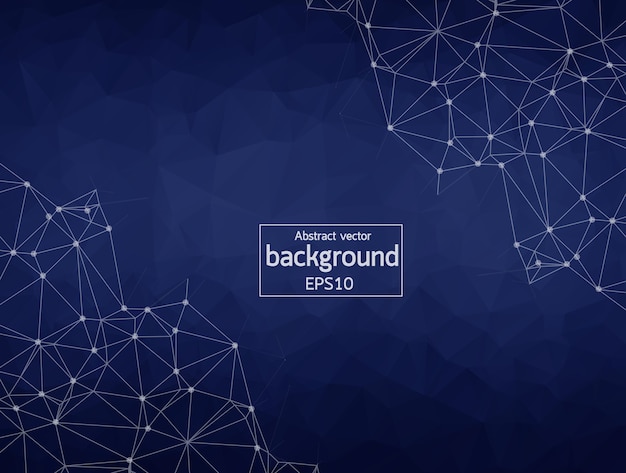 abstract  dark geometric polygonal background 