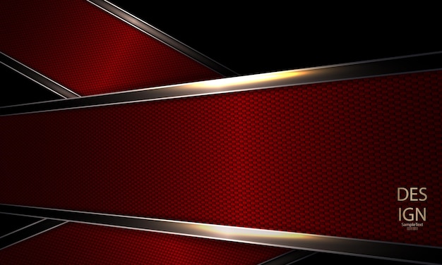 Abstract dark red composition with a texture frame and shiny edging
