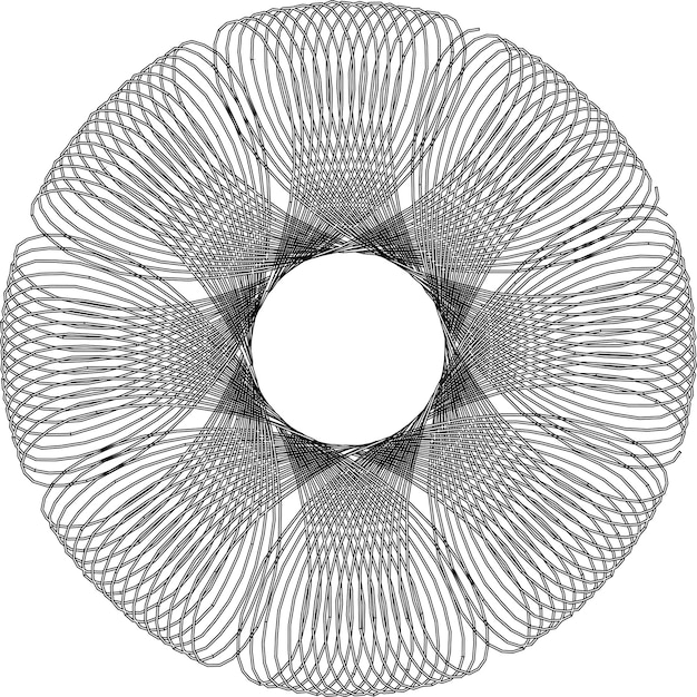 Abstract decorative frame