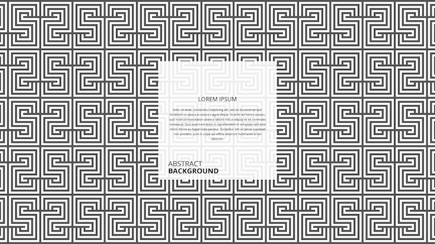 abstract decorative S shape mirror square lines pattern
