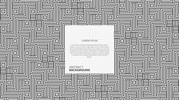 abstract decorative square shape lines pattern