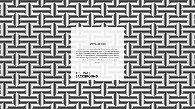 abstract decorative square shape lines pattern
