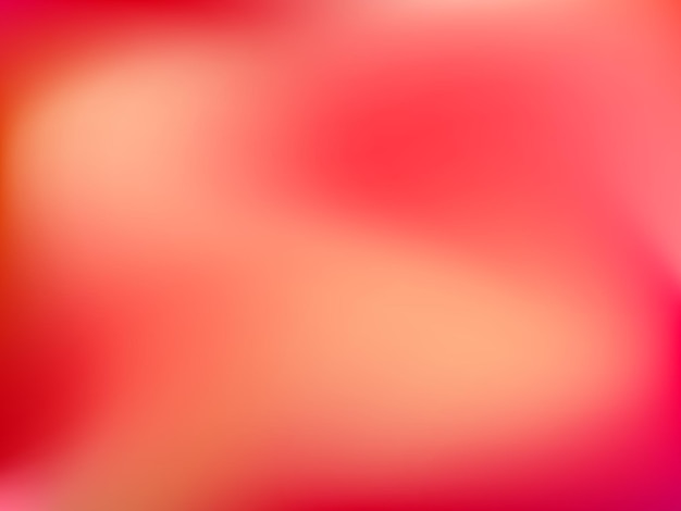 Abstract defocused blur gradient horizontal background with trend pastel red and orange colors