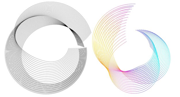 abstract design element on white background of twist lines vector illustration eps 10 golden ratio traditional proportions vector icon beauty salon for elegant business card background event party