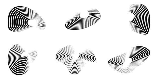 abstract design elements set of linear elements for you design