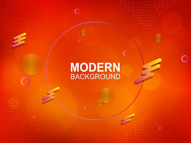 abstract design with a gradient of red hue round frame