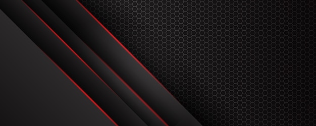 abstract diagonal lines overlap with red line on black background