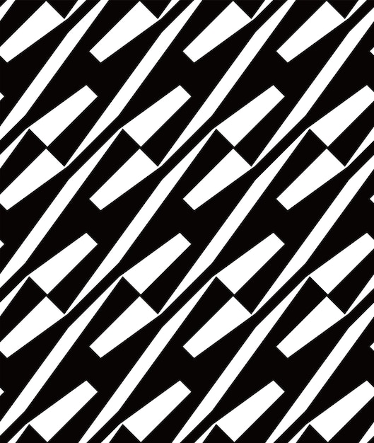 Abstract Diagonal Trendy Geometric Vector Seamless Pattern Chic Fashion Colors Minimal Monochrome