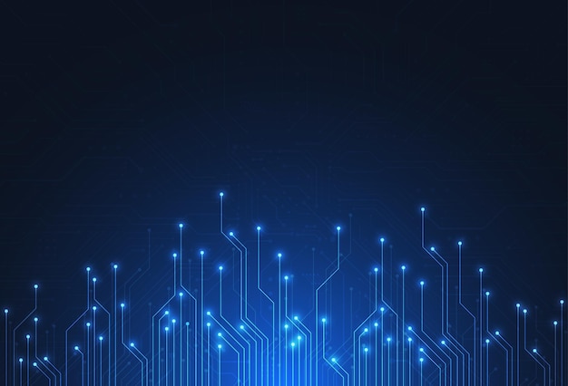 abstract digital background with technology circuit board texture electronic motherboard illustration communication and engineering concept vector illustration