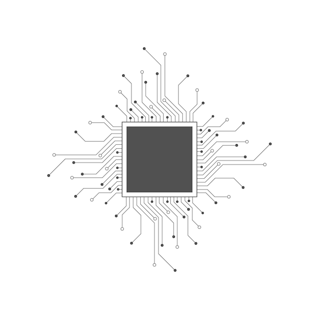 Abstract digital background with technology circuit board texture Electronic motherboard illustration Communication and engineering concept Vector illustration