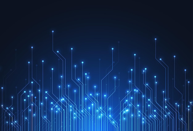 abstract digital background with technology circuit board texture electronic motherboard illustration communication and engineering concept vector illustration