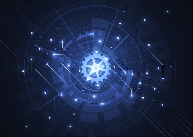 abstract digital background with technology circuit board texture