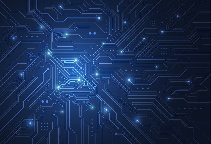 Vektör abstract digital background with technology circuit board texture