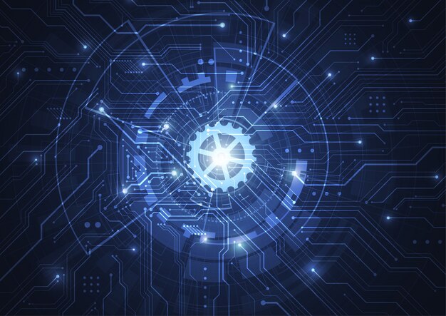 abstract digital background with technology circuit board texture
