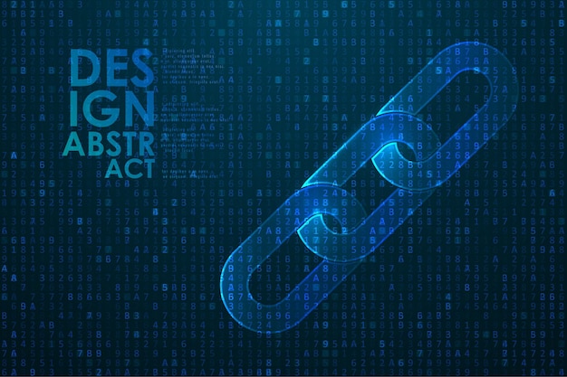 Abstract digital code visualization