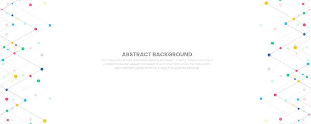 abstract Digital technology geometric background and connecting dots points and lines