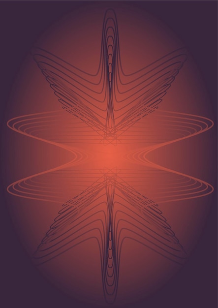 abstract drawing with lines on a gradient background