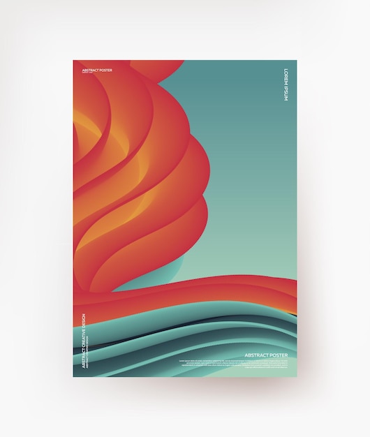 Abstract, dynamic 3d background. Vector.