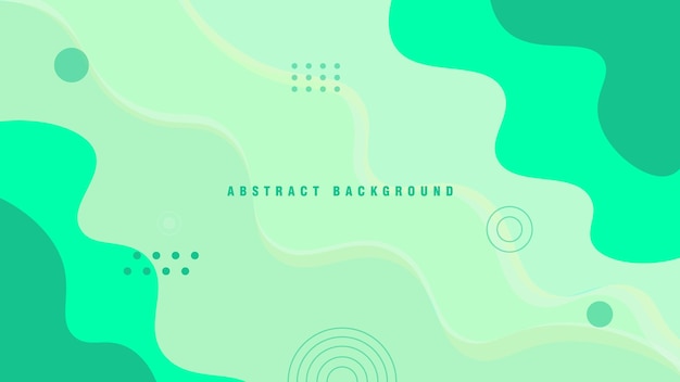 Abstract dynamic fluid textured green background. Wave background.