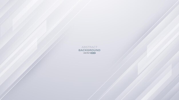 Abstract dynamic white geometric with gray gradient background Vector illustration
