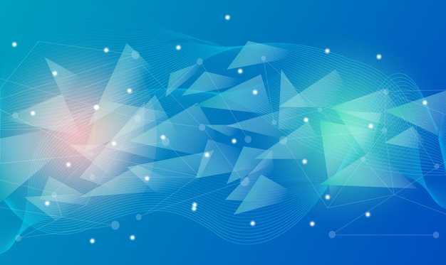 abstract elegant blue wavy background