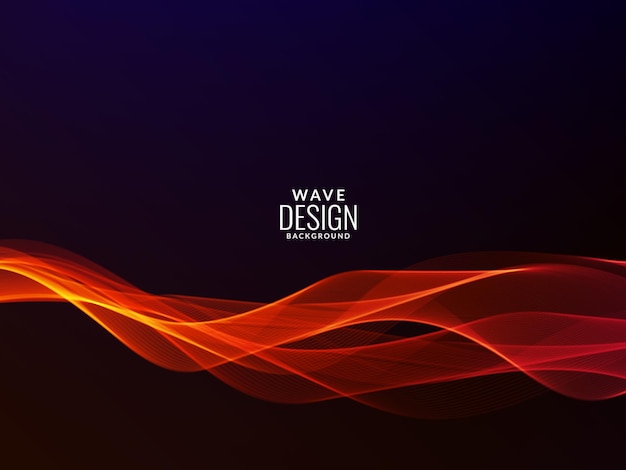 Abstract elegant modern color wave decorative design background