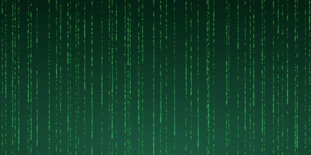 abstract falling digits digital code rain in a matrix inspired futuristic style vector illustration
