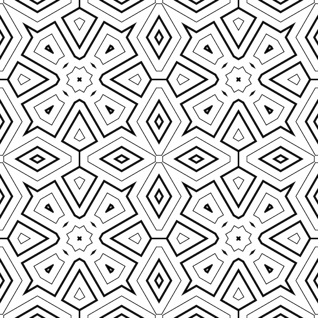Abstract fantasy thin line seamless pattern. Linear ornamental geometric background. Wrapping paper.