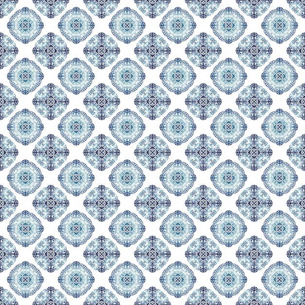 Abstract floral decorative seamless pattern