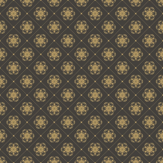 Abstract floral pattern for summer or spring background. Creative and retro style illustration