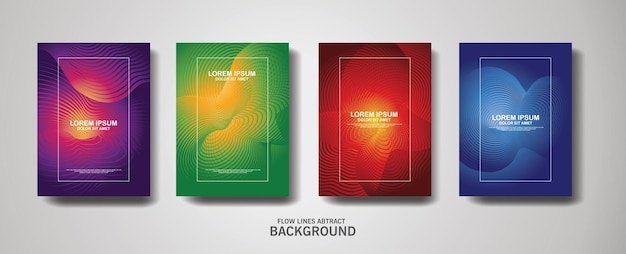 abstract flow lines pattern background for business brochure cover design and banner poster template