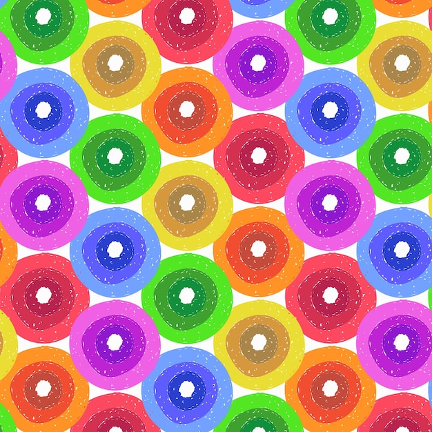 Abstract Flower Background in Shades of Rainbow