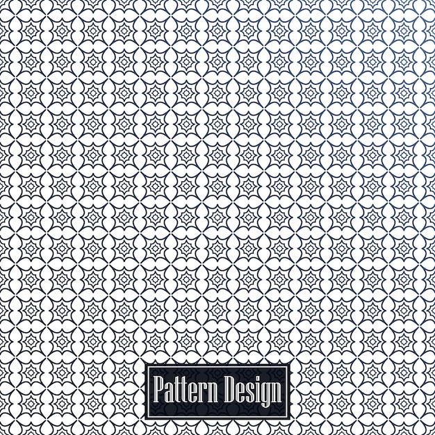 Abstract flower types seamless Pattern Background