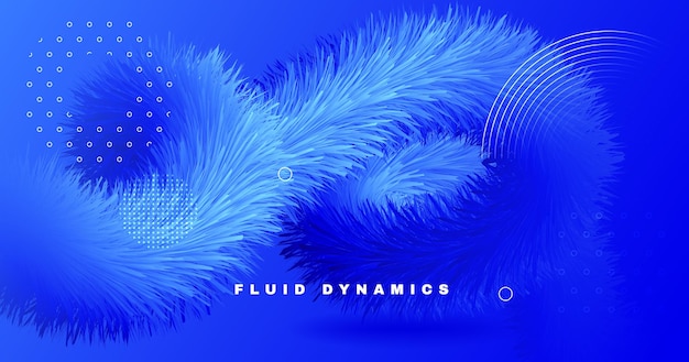 abstract fluid background with colorful gradient curved shape