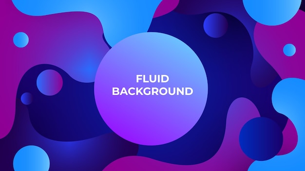 Abstract fluid gradient background with modern style
