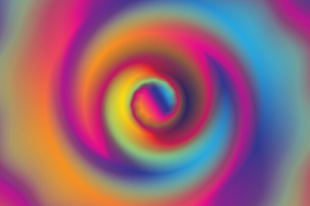 Abstract fluid gradient spiral background