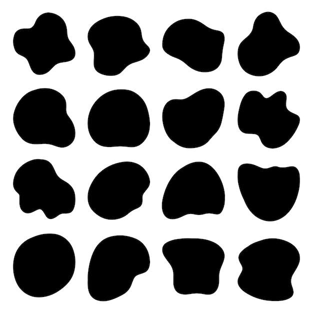 abstract fluid organic shapes