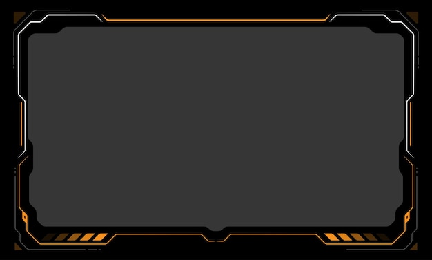 Abstract frame technology futuristic interface hud design